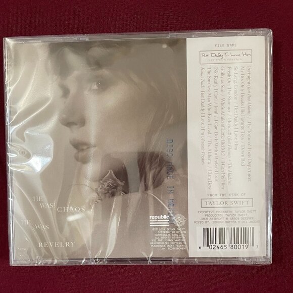 Taylor Swift - TTPD + Bonus Acoustic Track "But Daddy I love HIm" - Picture 2 of 2